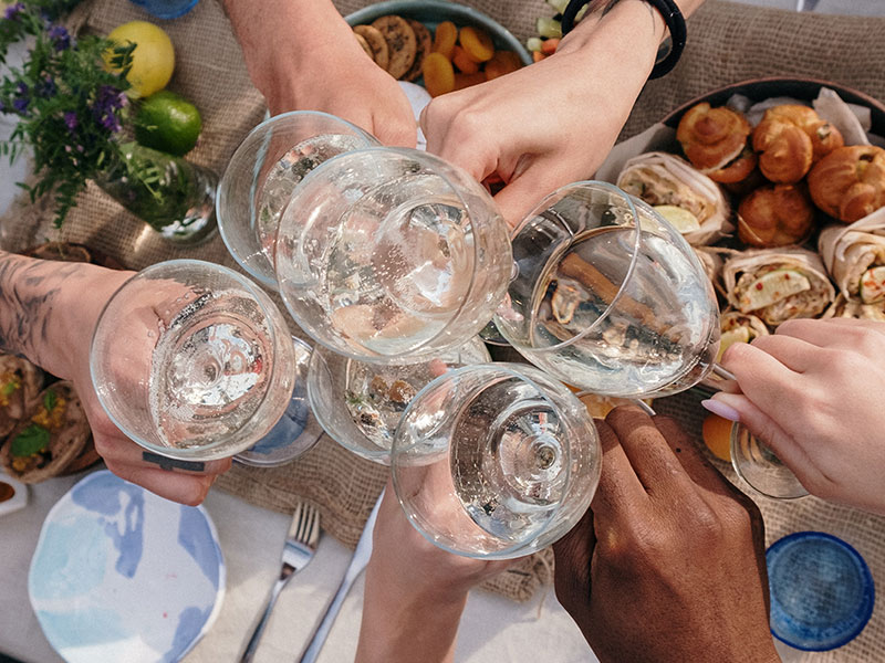 Gewoon lekkere wijn drinken